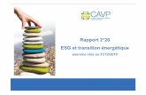 Rapport 2°20 ESG et transition énergétique