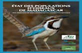 ÉTAT DES POPULATIONS D’OISEAUX DE MADAGASCAR ÉTAT …