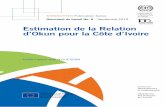 Estimation de la Relation d’Okun pour la Côte d’Ivoire