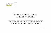 PROJET DE SERVICE DEMI-INTERNAT ITEP LE BRIOL