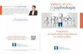 Programme en milieu scolaire - Sophrologie Suisse