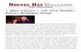 « Hier Encore » sur TV5 Monde : France Belgique Suisse