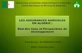 LES ASSURANCES AGRICOLES EN ALGERIE : Etat des lieux et ...