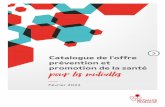 Catalogue de l'offre prévention et promotion de la santé ...
