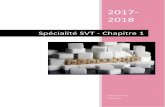 Spécialité SVT - Chapitre 1
