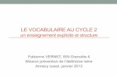 LE VOCABULAIRE AU CYCLE 2 - ac-grenoble.fr