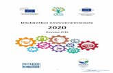 Déclaration environnementale 2020