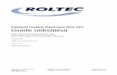 Fauteuil roulant électrique ROLTEC Guide utilisateur