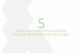 Évaluation environnementale Analyse des incidences du projet