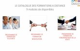 LE CATALOGUE DES FORMATIONS A DISTANCE 9 modules de ...