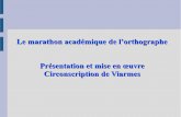 Le marathon académique de l’orthographe Présentation et ...
