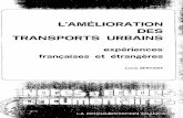 L'AMÉLIORATION DES TRANSPORTS URBAINS