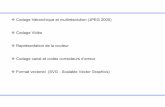 Codage hiérarchique et multirésolution (JPEG 2000) Codage ...