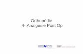 Orthopédie 4- Analgésie Post Op