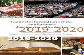 Guide des formations et des conférences 20192020
