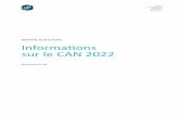 Informations sur le CAN 2022