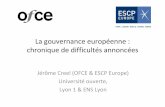 La gouvernance européenne : chronique de difficultés annoncées