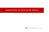 RAPPORT D’ACTIVITÉ 2015 - gouvernement