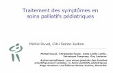 Traitement des symptômes en soins palliatifs pédiatriques