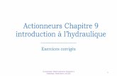 Actionneurs Chapitre 9 introduction à l’hydraulique