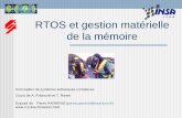 RTOS et gestion matérielle de la mémoire