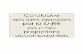 Catalogue des films proposés par la SAFIR pour des ...
