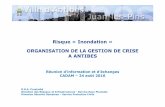 Risque «Inondation» ORGANISATION DE LA GESTION DE CRISE A ...