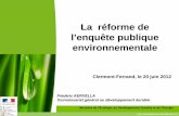 La réforme de l’enquête publique environnementale