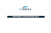RAPPORT D’ACTIVITÉS 2017 - CRRH-UEMOA