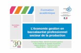 L’économie gestion en baccalauréat ... - Académie de Lyon