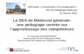 Le DES de Médecine générale:Le DES de Médecine générale ...