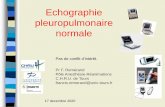 Echographie pleuropulmonaire normale