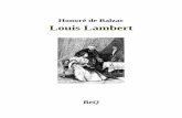 Honoré de Balzac Louis Lambert - Ebooks gratuits