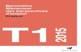 Baromètre Manpower des perspectives d’emploi France T1 2015
