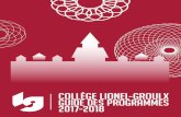 Collège Lionel-Groulx Guide des programmes 2017-2018