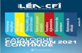 CATALOGUE FORMATION 2021 CONTINUE - lea-cfi.fr