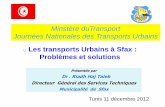 Minstère duTransport Journées Nationales des Transports ...