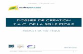 DOSSIER DE CREATION Z.A.C. DE LA BELLE ETOILE