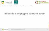 Bilan de campagne Tomate 2019