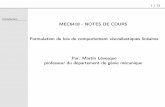 Introduction MEC6418 - NOTES DE COURS Formulation de lois ...