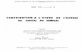 CONTRIBUTION A L'ETU:DE DE L'ELEVAGE