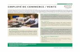 SERVICES EMPLOYÉ DE COMMERCE / VENTE