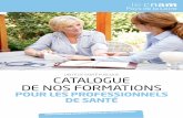 UNITÉ DE SANTÉ PUBLIQUE CATALOGUE DE NOS FORMATIONS