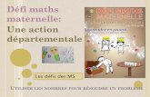 Défi maths maternelle: Une action départementale - Education