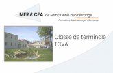 Classe de terminale TCVA - MFR de St Genis de Saintonge ...