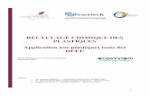 RECYCLAGE CHIMIQUE DES PLASTIQUES Application aux ...