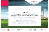 Label Management de projet développement durable Formation ...