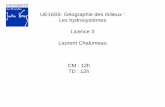 UE16S5- Géographie des milieux : Les hydrosystèmes Licence ...