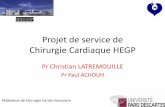 Projet de service de Chirurgie Cardiaque HEGP