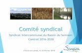Syndicat Intercommunal du Bassin du Semnon Contrat 2016-2020